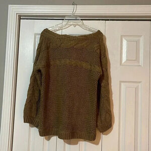 Avalin wool blend tan beige knitted sweater